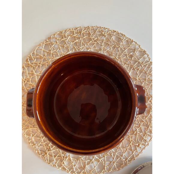 Vintage West Bend Glazed Stoneware Crock with Stainless Steel Lid - Picture 2 of 4